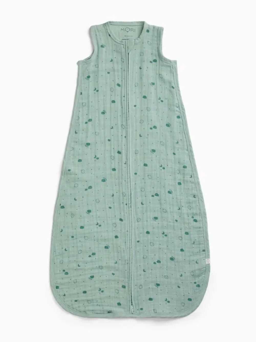 MORI Muslin Front Opening Sleep Sack 3-Pack 0.5 TOG 2-4Y Mint Ocean
